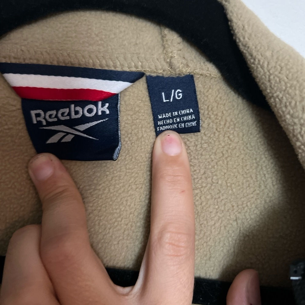 Reebok Black and Tan Jacket